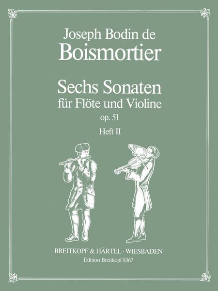 Sechs Sonaten, Op. 51 : For Flute and Violin - Book 2 : Sonatas 4-6.