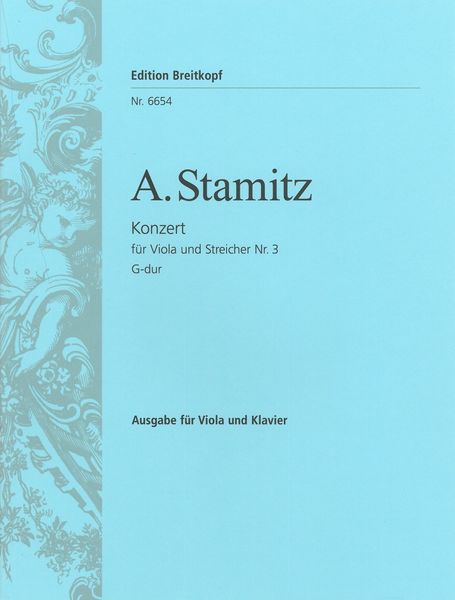 Konzert Nr. 3 G-Dur : For Viola and Orchestra - Piano reduction.