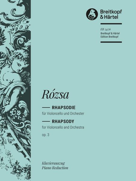 Rhapsodie, Op. 3 : For Cello and Orchestra (1929) - Piano reduction.