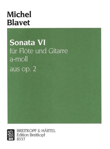 Sonata VI : For Flute and Continuo - arranged For Flute and Guitar.