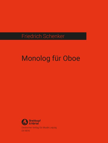 Monolog : For Solo Oboe (1968).