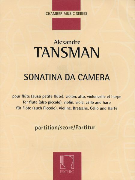 Sonatina Da Camera : For Flute (Piccolo), Violin, Viola, Violoncello And Harp (1952).