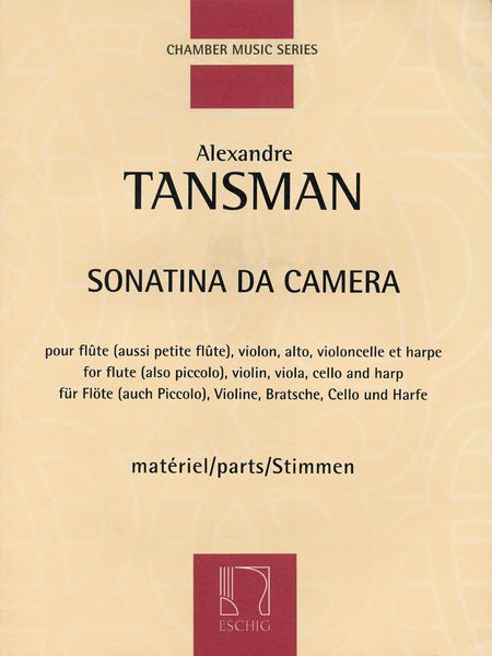 Sonatina Da Camera : For Flute (Piccolo), Violin, Viola, Violoncello And Harp (1952).