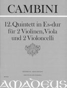 Quintet No. 12 In E-Flat Major : For 2 Violins, Viola And 2 Violoncelli / Edited By Bernhard Päuler.