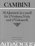 Quintet No. 36 In C Minor : For 2 Violins, Viola And 2 Violoncelli / Edited By Bernhard Päuler.