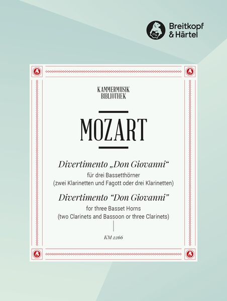 Divertimento On Don Giovanni : For 3 Basset Horns, 2 Clarinets and Bassoon, Or 3 Clarinets.