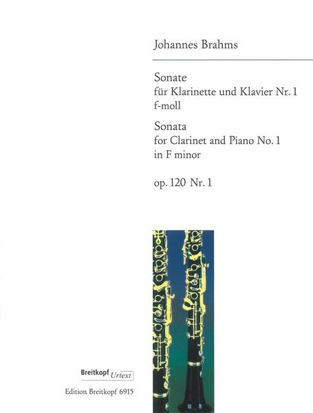 Sonate Nr. 1 F-Moll, Op. 120 No. 1 : For Clarinet and Piano.