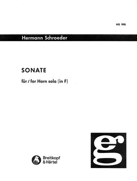 Sonate : For Horn In F (1971).