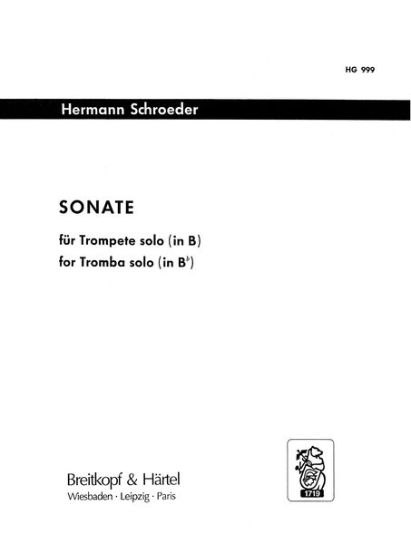 Sonate : For Trumpet Solo (1971).