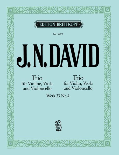 Streichtrio Nr. 4 : For Violin, Viola and Cello (1948).