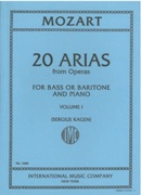 20 Arias From Operas, Vol. I : For Baritone Or Bass / edited by Sergius Kagen.