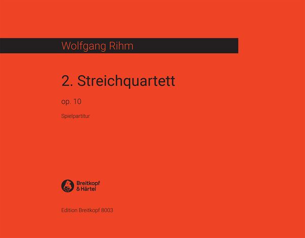 2. Streichquartett, Op. 10 (1970).