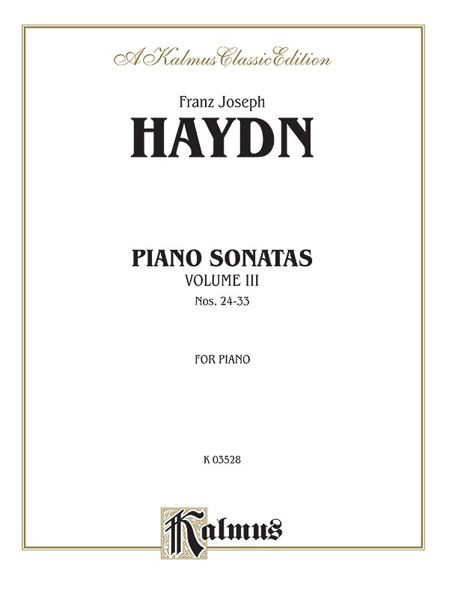 Piano Sonatas, Vol. 3 : Nos. 24-33.