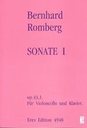 Sonate I, Op. 43, 1 : Für Violoncello und Klavier / Bearbeitet von F. Gustav Jansen.