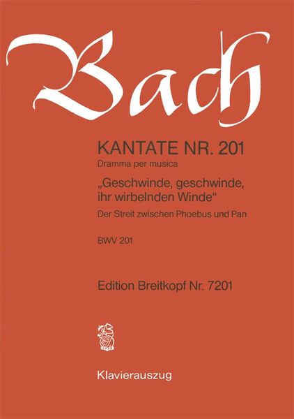 Cantata No. 201 : Geschwinde, Geschwinde, Ihr Wirbelnden Winde.