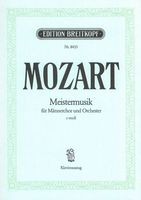 Meistermusik C-Moll : For Men's Choir and Orchestra (Reconstruction) - Piano reduction.