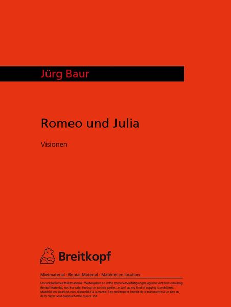 Romeo und Julia : Visionen Für Orchester.