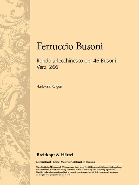 Rondo Arlecchinesco, Op. 46 : For Tenor and Orchestra.