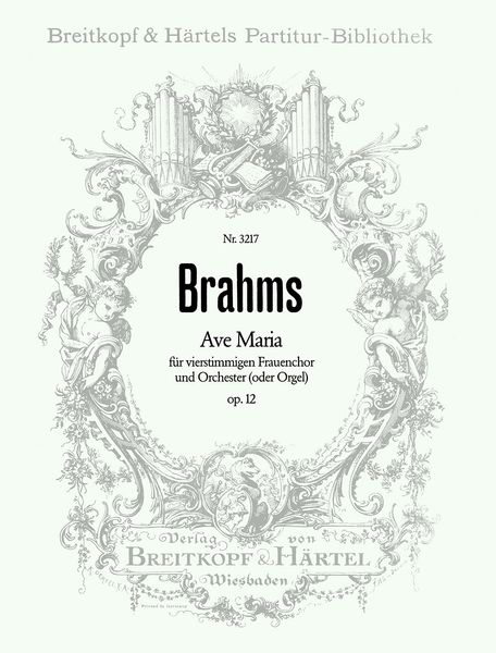 Ave Maria, Op. 12 : For Female Choir and Orchestra.