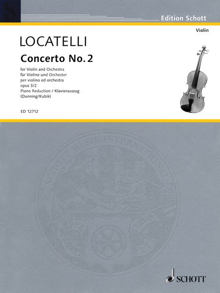 Concerto No. 2 In C Minor, Op. 3/2 : For Violin and Orchestra - Piano reduction.