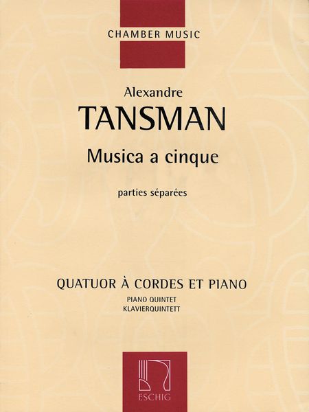 Musica A Cinque : Pour Quatuor A Cordes Et Piano.