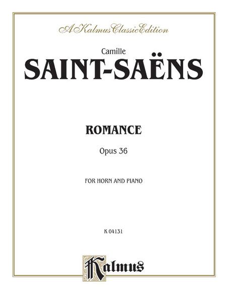 Romance, Op. 36 : Horn and Piano.