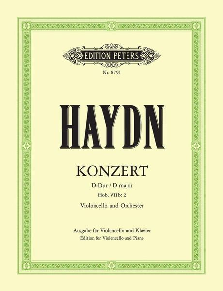 Konzert D-Dur Für Violoncello und Orchester, Hob. VIIb:2 - Piano reduction.