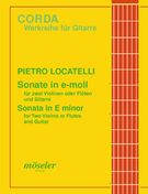 Sonate In E-Moll, Op. 5 No. 2 : Für Zwei Violinen Oder Flöten und Gitarre / Ed. Rudolf Buttmann.