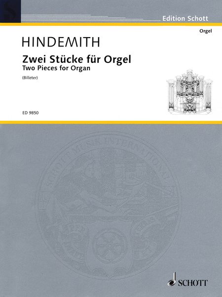Zwei Stücke Für Orgel / edited by Bernhard Billeter.