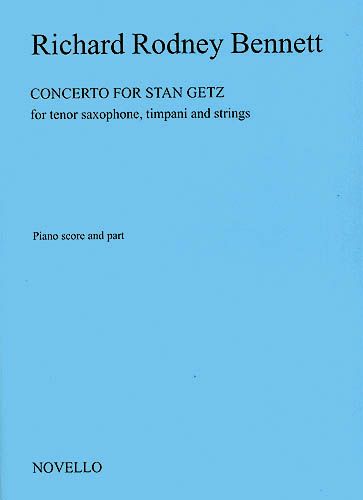 Concerto For Stan Getz : For Tenor Saxophone, Timpani and Strings - Piano reduction.