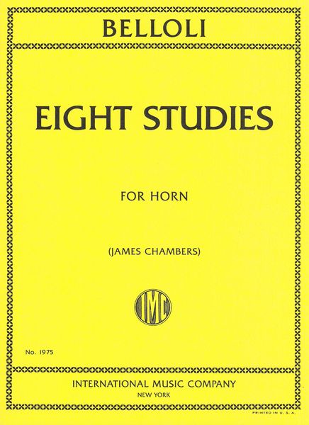 Eight Studies For Horn Solo.