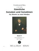 Sämtliche Sonaten Und Sonatinen Für Klavier Zu Zwei Händen, Band 2 / Edited By Bert Hagels.