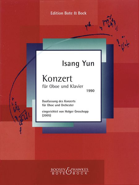 Konzert : Für Oboe Und Klavier (1990) - Piano Reduction By Holger Groschopp.