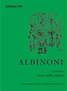 Sovra Molle Origliere : Cantata For Soprano Voice and Basso Continuo / edited by Michael Talbot.