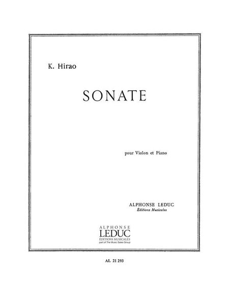 Sonate : Pour Violon Et Piano.