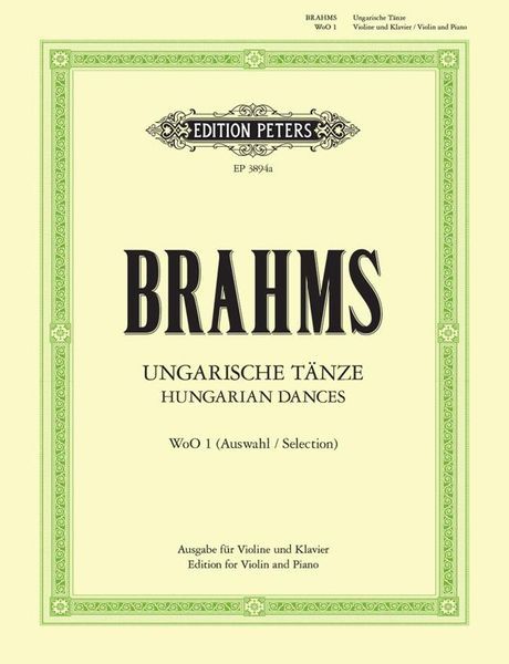 Hungarian Dances Nos. 1-12 : For Violin and Piano.