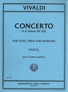 Concerto In G Minor, RV 103 : For Flute, Oboe and Bassoon (Rampal).