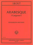 Arabesque (Carignone) : For Bassoon and Piano.