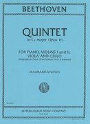 Quintet In Eb Major, Op. 16 : For Two Violins, Viola, Violoncello and Piano.