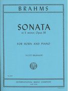 Sonata In E Minor, Op. 38 : For Horn and Piano.