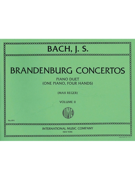 Brandenburg Concertos, Vol. II (Nos. 4-6) : For Piano, Four Hands.