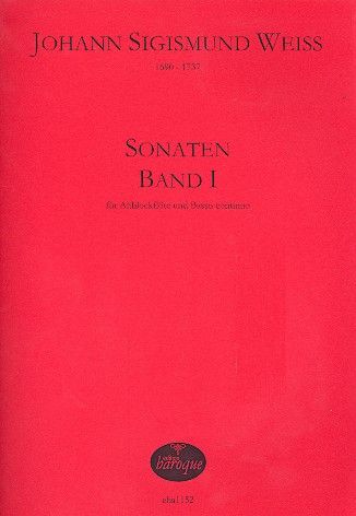 Sonaten, Band 1 : Für Altblockflöte und Basso Continuo / edited by Jörg Jacobi.