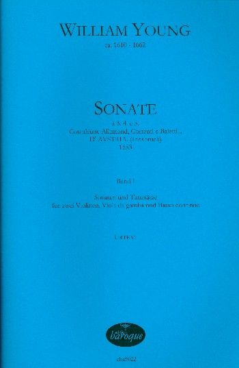 Sonate A 3. 4. E 5. Con Alcune Alleman, Correnti E Baletti… D' Avstria (Innsbruck) 1653, Band I.