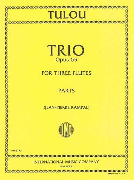 Trio, Op. 65 : For Three Flutes (Rampal).