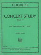 Concert Study, Op. 49 : For Trumpet In C and Piano / Ed. by Roberty Nagel.