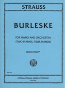 Burlesque : For Piano and Orchestra - reduction For Two Pianos, Four Hands by Isidor Philipp.