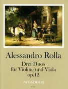 Drei Duos, Op. 12 : Für Violine Und Viola / Edited By Bernhard Päuler.