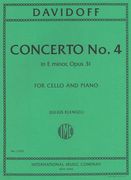 Concerto No. 4 In E Minor, Op. 31 : For Violoncello and Piano (Klengel).