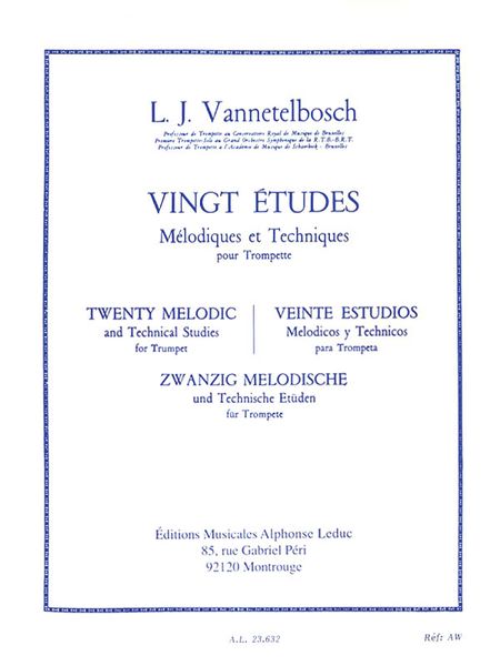 Twenty Melodic and Technical Studies For Trumpet.