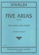 Five Arias [I/E] : For High Voice and Piano (Kagen).